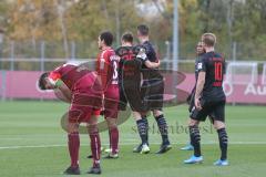 3. Fußball-Liga - Saison 2019/2020 - Testspiel - FC Ingolstadt 04 - VFR Aalen - Filip Bilbija (#35,FCI) trifft zum 1:0 Führungstreffer - jubel - Stefan Kutschke (#30,FCI)  - Beister Maximilian (#10,FCI) - Foto: Stefan Bösl