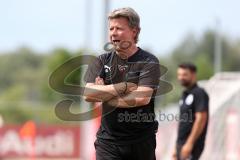 3. Liga - Testspiel - FC Ingolstadt 04 - TSV 1860 Rosenheim - Cheftrainer Jeff Saibene (FCI) am Spielfeldrand