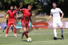 3. Liga - Testspiel - VfR Garching - FC Ingolstadt 04 - durch die Abwehr, Filip Bilbija (35, FCI)