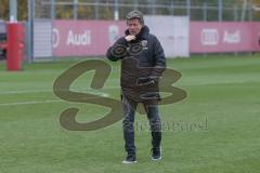 3. Fußball-Liga - Saison 2019/2020 - Testspiel - FC Ingolstadt 04 - VFR Aalen - Chef-Trainer Jeff Saibene (FCI) nach dem Spiel - Foto: Stefan Bösl