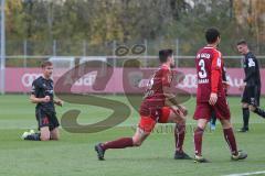 3. Fußball-Liga - Saison 2019/2020 - Testspiel - FC Ingolstadt 04 - VFR Aalen - Filip Bilbija (#35,FCI) trifft zum 1:0 Führungstreffer - jubel - Foto: Stefan Bösl