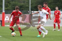 3. Liga - Testspiel - FC Ingolstadt 04 - TSV 1860 Rosenheim - knapp am Tor rechts Konstantin Kerschbaumer (7, FCI)