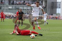 3. Liga - Testspiel - FC Ingolstadt 04 - TSV 1860 Rosenheim - Lauf Sturm Zweikampf rechts Maximilian Thalhammer (18, FCI)