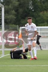 3. Liga - Testspiel - FC Ingolstadt 04 - TSV 1860 Rosenheim - Tor Jubel 1:0 durch Paul Polauke (33, FCI) mit Stefan Kutschke (30, FCI)