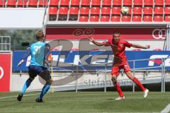 3. Fußball-Liga - Saison 2019/2020 - Freundschaftsspiel - VFB Eichstätt - FC Ingolstadt 04 - Filip Bilbija (Nr.35, FC Ingolstadt 04) - Torwart Daniel Baltzer (Nr.31, VfB Eichstätt) - Foto: Meyer Jürgen