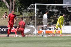 3. Liga - Testspiel - VfR Garching - FC Ingolstadt 04 - Tor durch Maximilian Wolfram (8, FCI) 0:2 Jubel mit Stefan Kutschke (30, FCI)