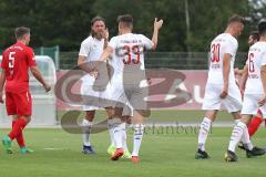 3. Liga - Testspiel - FC Ingolstadt 04 - TSV 1860 Rosenheim - Tor Jubel 1:0 durch Paul Polauke (33, FCI) Björn Paulsen (4, FCI)