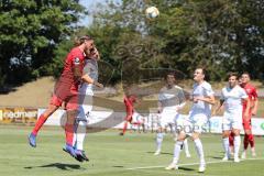 3. Liga - Testspiel - VfR Garching - FC Ingolstadt 04 - Kopfball links Björn Paulsen (4, FCI)