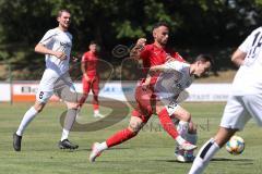 3. Liga - Testspiel - VfR Garching - FC Ingolstadt 04 - mitte Zweikampf Konstantin Kerschbaumer (7, FCI)