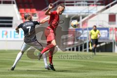 3. Liga - Saisoneröffnung - Testspiel - FC Ingolstadt 04 - VfB Eichstätt - rechts Stefan Kutschke (30, FCI) und links Lucas Schraufstetter (VfB)