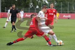 3. Liga - Testspiel - FC Ingolstadt 04 - TSV 1860 Rosenheim - Zweikampf rechts Konstantin Kerschbaumer (7, FCI)