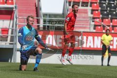 3. Fußball-Liga - Saison 2019/2020 - Freundschaftsspiel - VFB Eichstätt - FC Ingolstadt 04 - Torwart Daniel Baltzer (Nr.31, VfB Eichstätt) - Jubel - Fatih Kaya (Nr.9, FC Ingolstadt 04) - Foto: Meyer Jürgen