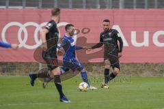 3. Liga - Testspiel - FC Ingolstadt 04 - Karlsruher SC - rechts Fatih Kaya (9, FCI) zu Maximilian Beister (10, FCI)