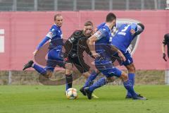 3. Liga - Testspiel - FC Ingolstadt 04 - Karlsruher SC - Gabriel Weiß (32, FC) Kampf um den Ball