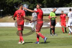 3. Liga - Testspiel - VfR Garching - FC Ingolstadt 04 - rechts Tor Jubel 0:1 Björn Paulsen (4, FCI) mit #35#