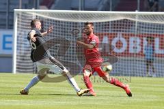 3. Liga - Saisoneröffnung - Testspiel - FC Ingolstadt 04 - VfB Eichstätt - rechts Robin Krauße (23, FCI) links Philipp Federl (16 VfB)