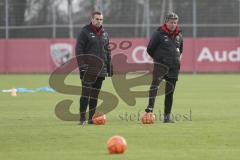 Im Bild: Carsten Rump (Co-Trainer FC Ingolstadt) und Jeff Saibene (Cheftrainer FC Ingolstadt)

Fussball - 3. Bundesliga - Ingolstadt - Saison 2019/2020 - Trainingsauftakt -  Foto: Ralf Lüger