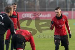 3. Liga - FC Ingolstadt 04 - Trainingsauftakt nach Winterpause - Maximilian Wolfram (8, FCI) jubelt