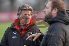 3. Liga - FC Ingolstadt 04 - Trainingsauftakt nach Winterpause - Cheftrainer Jeff Saibene (FCI) und Technischer Direktor Florian Zehe (FC)