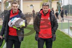 3. Liga - FC Ingolstadt 04 - Wintertrainingslager Spanien - Testspiel - Kaa Gent - 2:3 - Co-Trainer Carsten Rump (FCI) und Cheftrainer Jeff Saibene (FCI)