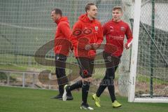 3. Liga - FC Ingolstadt 04 - Wintertrainingslager Spanien - Testspiel - Kaa Gent - 2:3 - Warmup Tobias Schröck (21, FCI) Gabriel Weiß (32, FC)