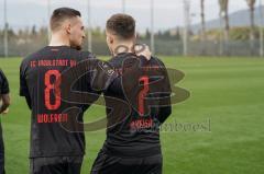 3. Liga - FC Ingolstadt 04 - Wintertrainingslager Spanien - Testspiel - Kaa Gent - 2:3 - Maximilian Wolfram (8, FCI) Dennis Eckert Ayensa (7, FCI)