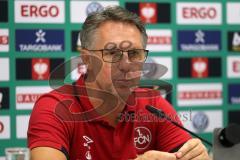 DFB Pokal - Fußball - FC Ingolstadt 04 - 1. FC Nürnberg - Pressekonferenz nach dem Spiel, 0:1, Cheftrainer Damir Canadi (1.FCN)