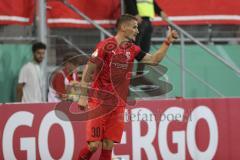 Im Bild: Stefan Kutschke (#30 FC Ingolstadt) zeigt den Daumen hoch

Fussball - DFB Pokal - Ingolstadt - Saison 2019/2020 - FC Ingolstadt 04 - 1. FC Nürnberg- 09.08.2019 -  Foto: Ralf Lüger/rsp-sport.de