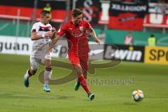 DFB Pokal - Fußball - FC Ingolstadt 04 - 1. FC Nürnberg - rechts Maximilian Thalhammer (18, FCI)