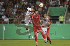 Im Bild: Lukas Mühl (#28 FC Nürnberg) und Fatih Kaya (#9 FC Ingolstadt)

Fussball - DFB Pokal - Ingolstadt - Saison 2019/2020 - FC Ingolstadt 04 - 1. FC Nürnberg- 09.08.2019 -  Foto: Ralf Lüger/rsp-sport.de