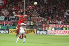 DFB Pokal - Fußball - FC Ingolstadt 04 - 1. FC Nürnberg - Peter Kurzweg (16, FCI) Dovedan Nikola (1. FCN, 8)