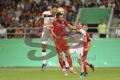 Im Bild: Lukas Mühl (#28 FC Nürnberg) und Fatih Kaya (#9 FC Ingolstadt)

Fussball - DFB Pokal - Ingolstadt - Saison 2019/2020 - FC Ingolstadt 04 - 1. FC Nürnberg- 09.08.2019 -  Foto: Ralf Lüger/rsp-sport.de