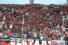 DFB Pokal - Fußball - FC Ingolstadt 04 - 1. FC Nürnberg - Kurve Fan Schals Fahnen Jubel