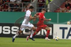 DFB Pokal - Fußball - FC Ingolstadt 04 - 1. FC Nürnberg - Mühl Lukas (1. FCN, 28) Patrick Sussek (37, FCI)