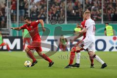 DFB Pokal - Fußball - FC Ingolstadt 04 - 1. FC Nürnberg - Peter Kurzweg (16, FCI) Hack Robin (1. FCN, 17) Stefan Kutschke (30, FCI)