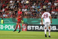 DFB Pokal - Fußball - FC Ingolstadt 04 - 1. FC Nürnberg - Stefan Kutschke (30, FCI) Mühl Lukas (1. FCN, 28)