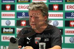 DFB Pokal - Fußball - FC Ingolstadt 04 - 1. FC Nürnberg - Pressekonferenz nach dem Spiel, 0:1, Cheftrainer Jeff Saibene (FCI)