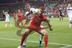 Im Bild: Filip Bilbija (#35 FC Ingolstadt) und Asger Sørensen (#4 FC Nürnberg)

Fussball - DFB Pokal - Ingolstadt - Saison 2019/2020 - FC Ingolstadt 04 - 1. FC Nürnberg- 09.08.2019 -  Foto: Ralf Lüger/rsp-sport.de