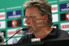 DFB Pokal - Fußball - FC Ingolstadt 04 - 1. FC Nürnberg - Pressekonferenz nach dem Spiel, 0:1, Cheftrainer Jeff Saibene (FCI)