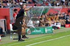 DFB Pokal - Fußball - FC Ingolstadt 04 - 1. FC Nürnberg - Cheftrainer Jeff Saibene (FCI) an der Seitenlinie