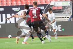 Relegation - 1. FC Nürnberg - FC Ingolstadt 04 - rechts Dennis Eckert Ayensa (7, FCI) Sörensen Asger (1. FCN, 4) Caniggia Ginola Elva (14, FCI)