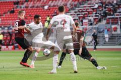 Relegation - 1. FC Nürnberg - FC Ingolstadt 04 - Fatih Kaya (9, FCI) Behrens Hanno (1. FCN, 18) Dennis Eckert Ayensa (7, FCI) Sörensen Asger (1. FCN, 4)