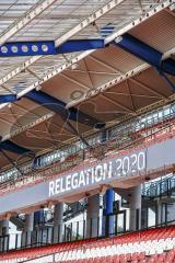 Relegation - 1. FC Nürnberg - FC Ingolstadt 04 - Relegation 2020 Schild Sign Zeichen Logo