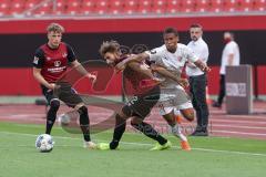 Relegation - 1. FC Nürnberg - FC Ingolstadt 04 - Hack Robin (1. FCN, 17) Valentini Enrico (1. FCN, 22) Caniggia Ginola Elva (14, FCI)