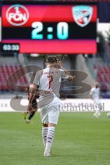 Relegation - 1. FC Nürnberg - FC Ingolstadt 04 - Dennis Eckert Ayensa (7, FCI) am Kopf getroffen