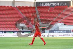 Relegation - FC Ingolstadt 04 - 1. FC Nürnberg - Spiel ist aus, Nürnberg bleibt zweite Liga, Ingolstadt in der 3. Liga, 3:1, enttäuschter Stefan Kutschke (30, FCI) alleine auf dem Feld