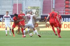 Relegation - FC Ingolstadt 04 - 1. FC Nürnberg - Caniggia Ginola Elva (14, FCI) Behrens Hanno (1. FCN, 18) Stefan Kutschke (30, FCI)