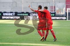 Relegation - FC Ingolstadt 04 - 1. FC Nürnberg - Tor Jubel 3:0 Robin Krauße (23, FCI) Michael Heinloth (17, FCI)