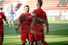 Relegation - FC Ingolstadt 04 - 1. FC Nürnberg - Tor 2:0 Jubel Robin Krauße (23, FCI) Stefan Kutschke (30, FCI) Tobias Schröck (21, FCI)