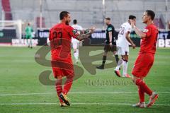 Relegation - FC Ingolstadt 04 - 1. FC Nürnberg - Tor Jubel 3:0 Robin Krauße (23, FCI) Marcel Gaus (19, FCI)